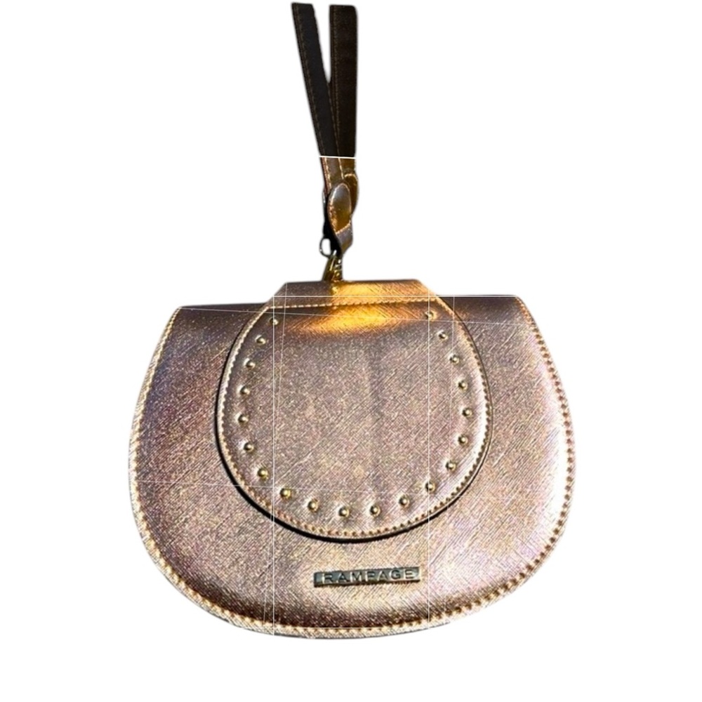 Rampage Crossbody Bag Purse - Rose Gold